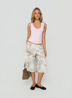 Sayllor Longline Sweat Shorts Camo