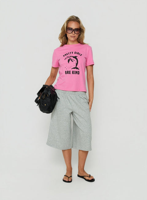 Sayllor Longline Sweat Shorts Grey Marle
