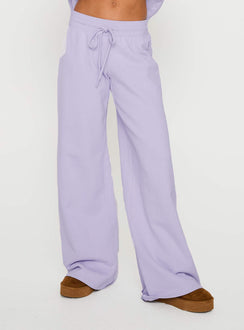 Dodie Wide Leg Pants Washed Lavender