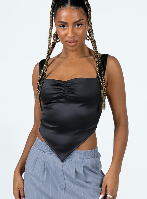 product Princess Polly Sleeveless High Neck  Cheney Top Black