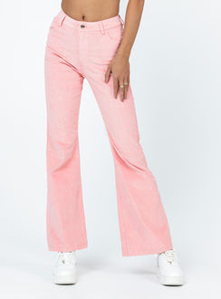 Front view of model wearing  front Princess Polly  Nadia Pants Pink