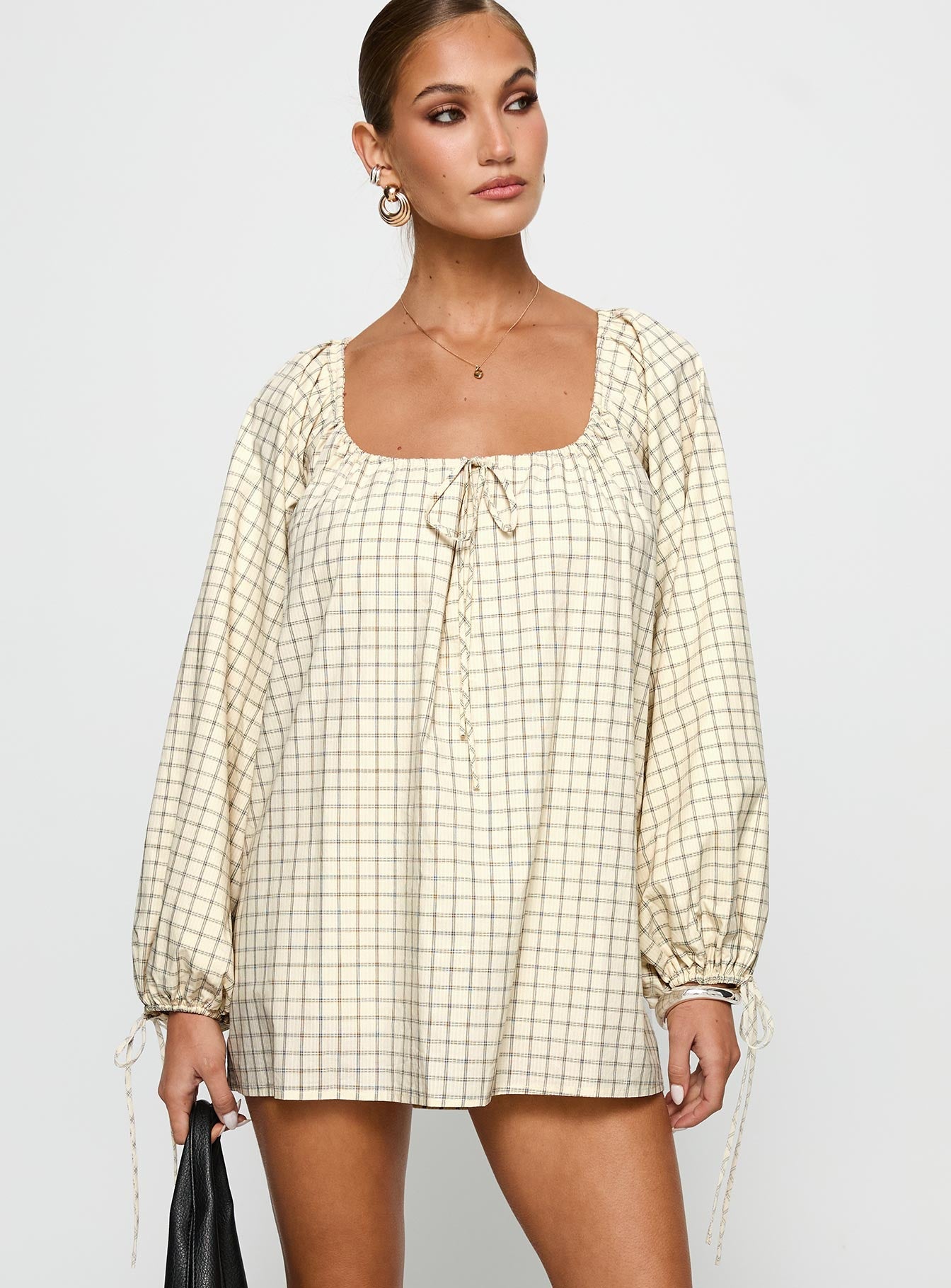 Preacher Playsuit White Check