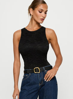 Callahan Lace Bodysuit Black