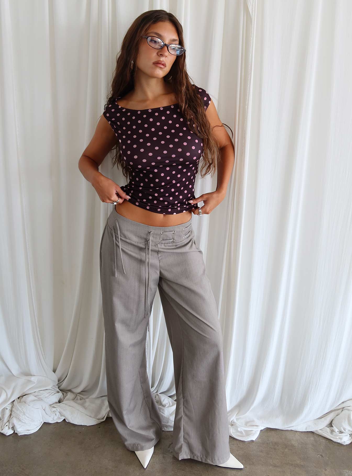 Just Have Fun Wide Leg Pant Grey