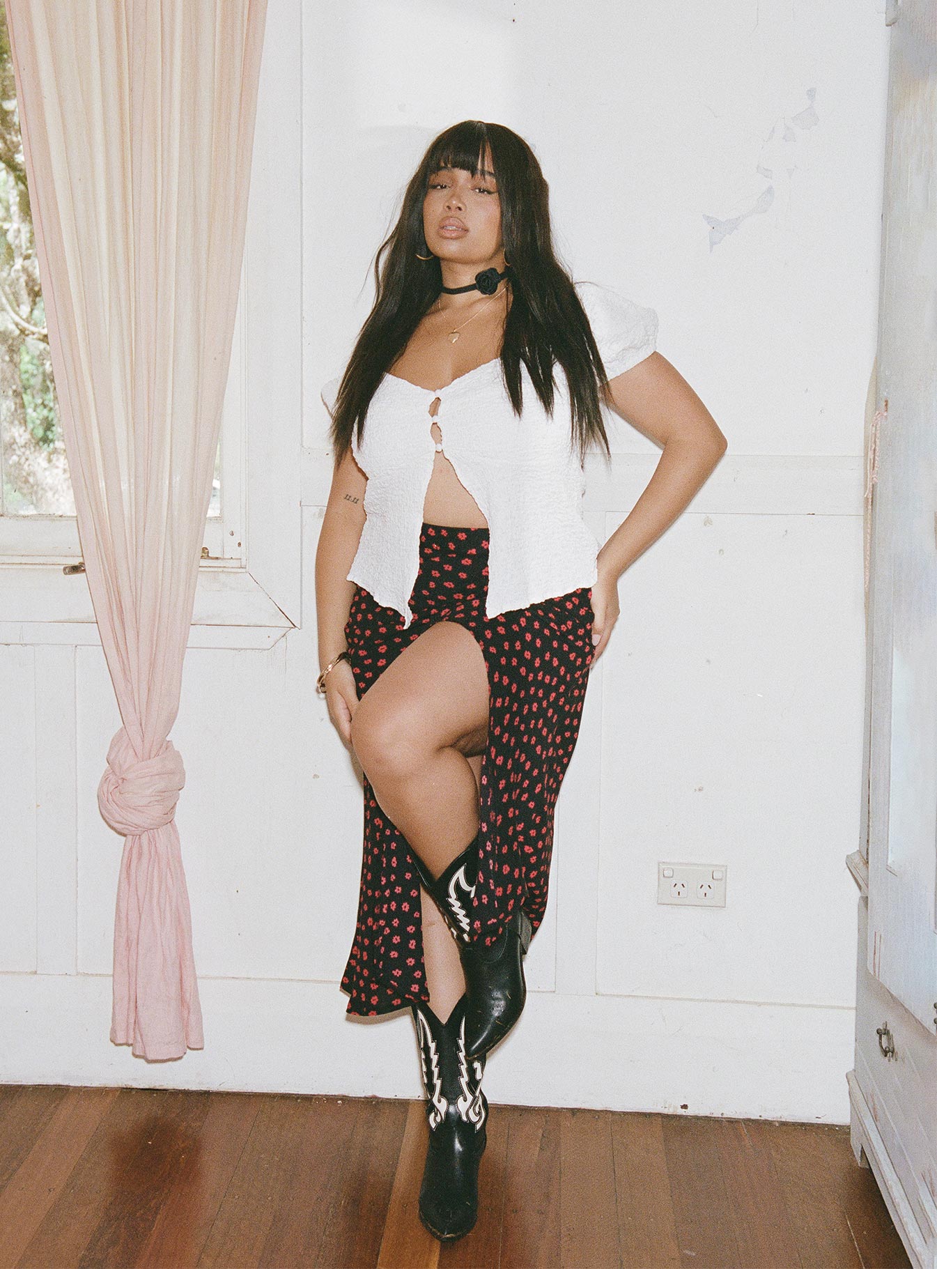 product Mabel Midi Skirt Curve Princess Polly  Midi Skirts 