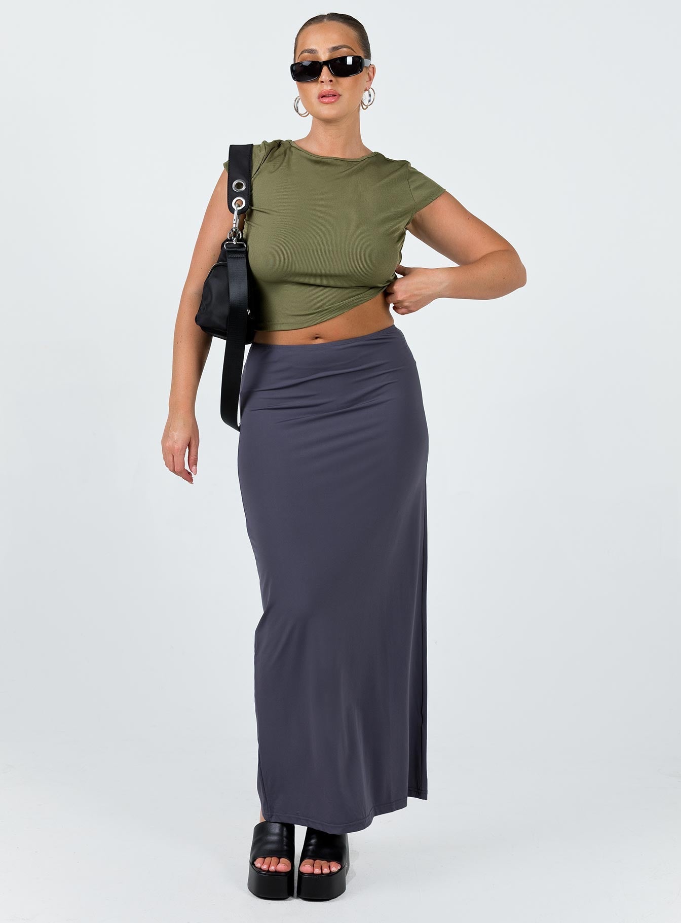 product Chipla Maxi Skirt Slate Princess Polly  Midi Skirts 