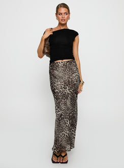 Manda Maxi Skirt Leopard