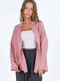 product Princess Polly Full Sleeves High Neck  Callie Shirt Pink