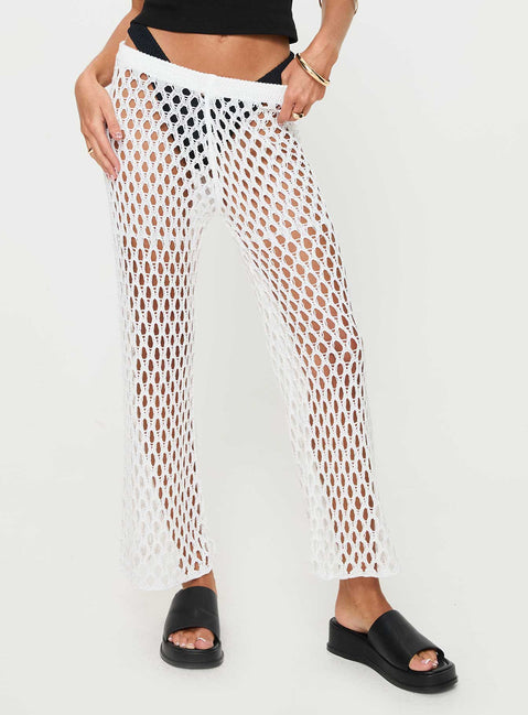 Time In The Sun Pants White