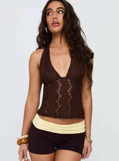 Cruizer Halter Top Chocolate