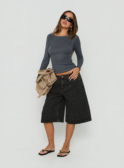Kolumbia Low Rise Jort Washed Black