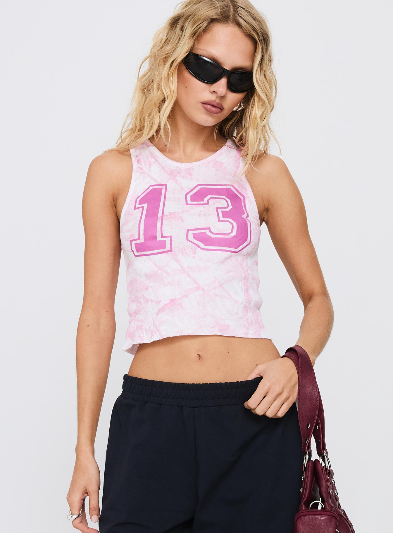 Lucky 13 Graphic Tank Purple