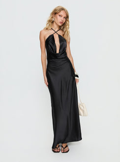 Paradox Cowl Maxi Dress Black