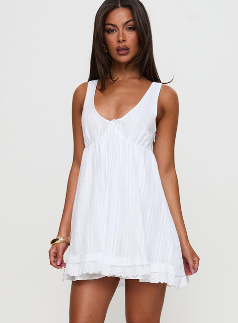 Nelty Mini Dress White