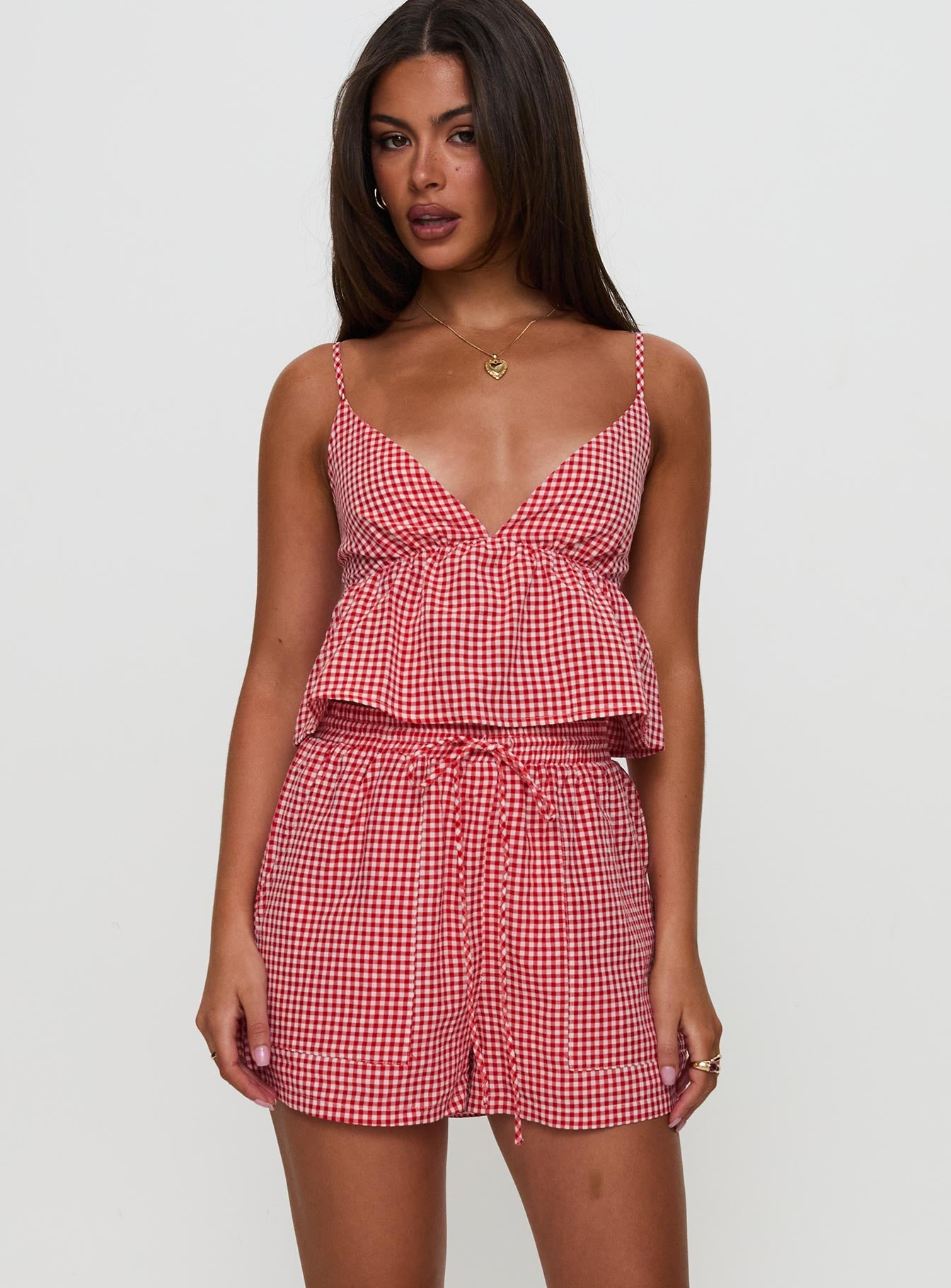 Lille Set Red Gingham