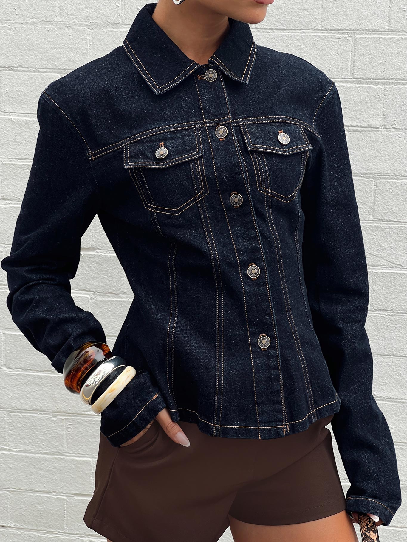 Rider Denim Jacket Dark Denim