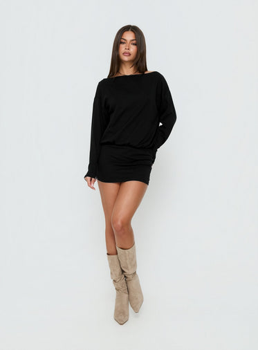 braless mini dress Braless Tie Back Tiered Mini Dress
