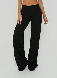Velora Active Wide Leg Pants Black