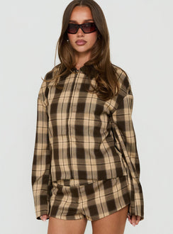 Schnieder Contrast Jacket Brown Check