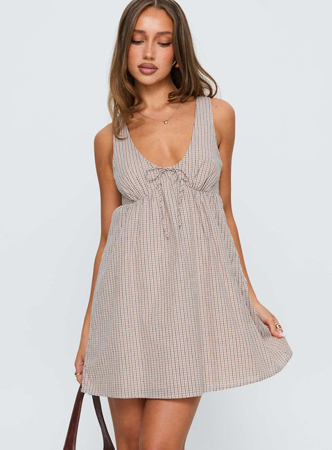 Nelty Mini Dress Check