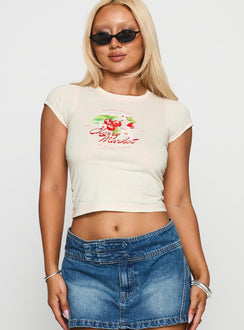 Cherry Market Top White
