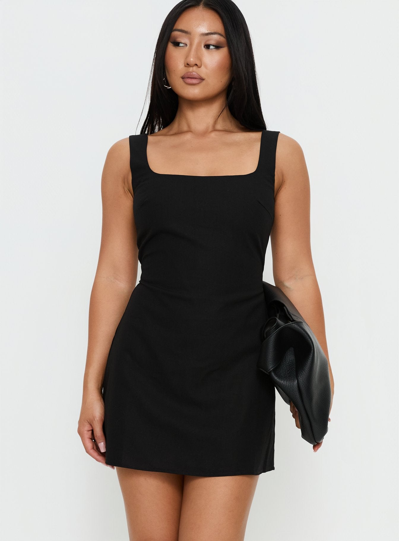 Devinn Square Neck Playsuit Black