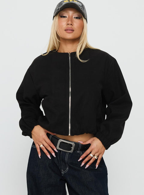 Grasp Bomber Jacket Black