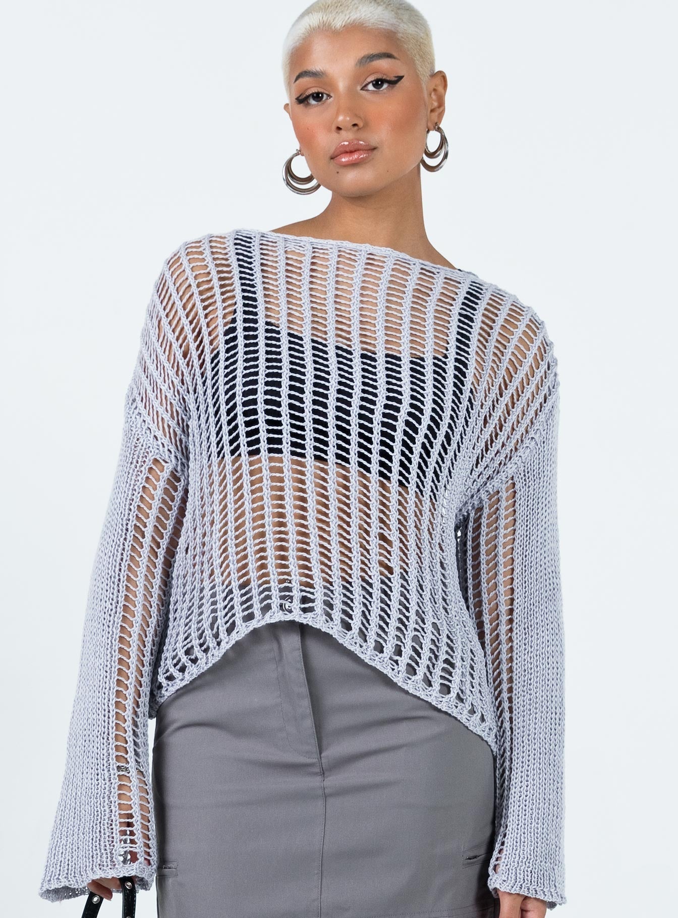 The Kennedy Sweater Grey Princess Polly  regular 