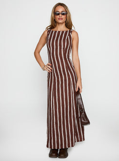 Lewisa Maxi Dress Brown