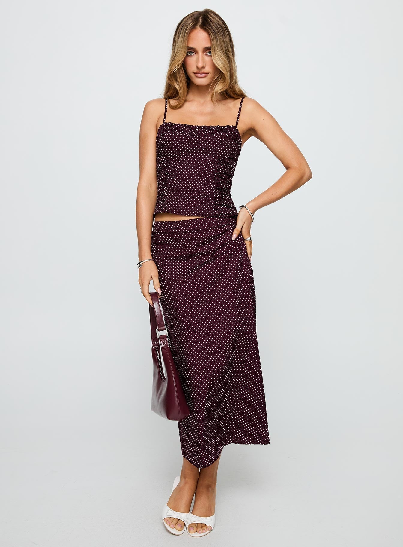 Shining Mirrors Set Burgundy