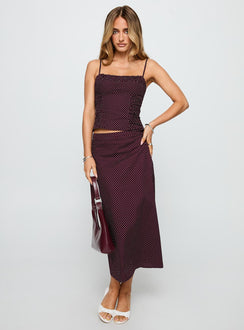 Shining Mirrors Set Burgundy