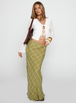 Emelyn Maxi Skirt Green