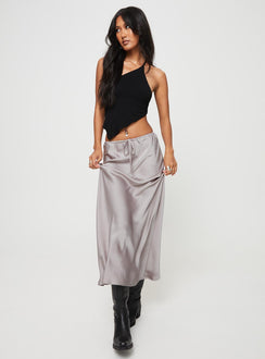 product Lolie Bias Cut Midi Skirt Oyster Princess Polly  Maxi 