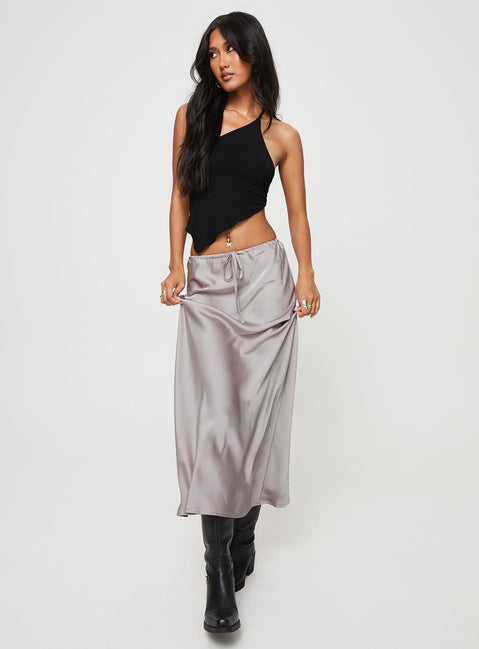 product Lolie Bias Cut Midi Skirt Oyster Princess Polly  Maxi 