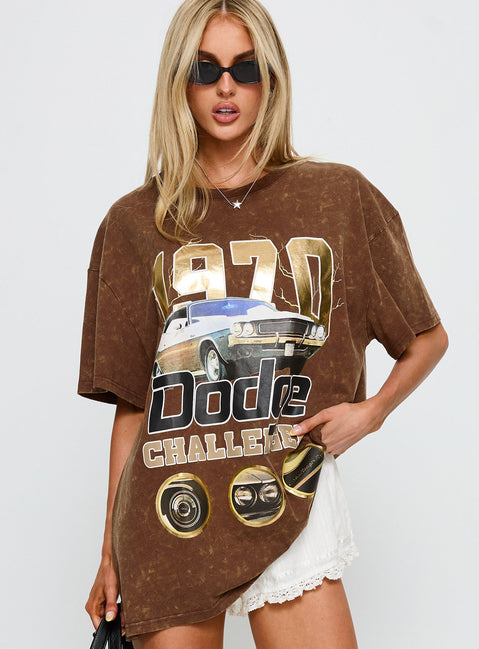 1970 Dodge Charger Oversied Graphic Top Brown