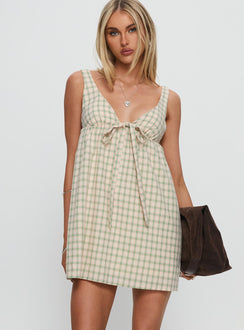 Micki Babydoll Mini Dress Multi