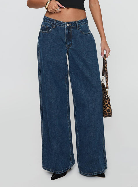 Ramos Low Rise Denim Jeans Dark Blue Wash Petite