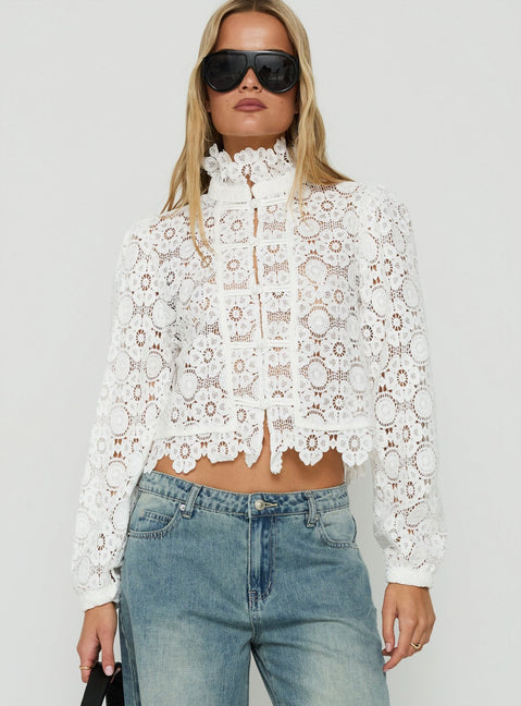 Overtime Blouse Porcelain