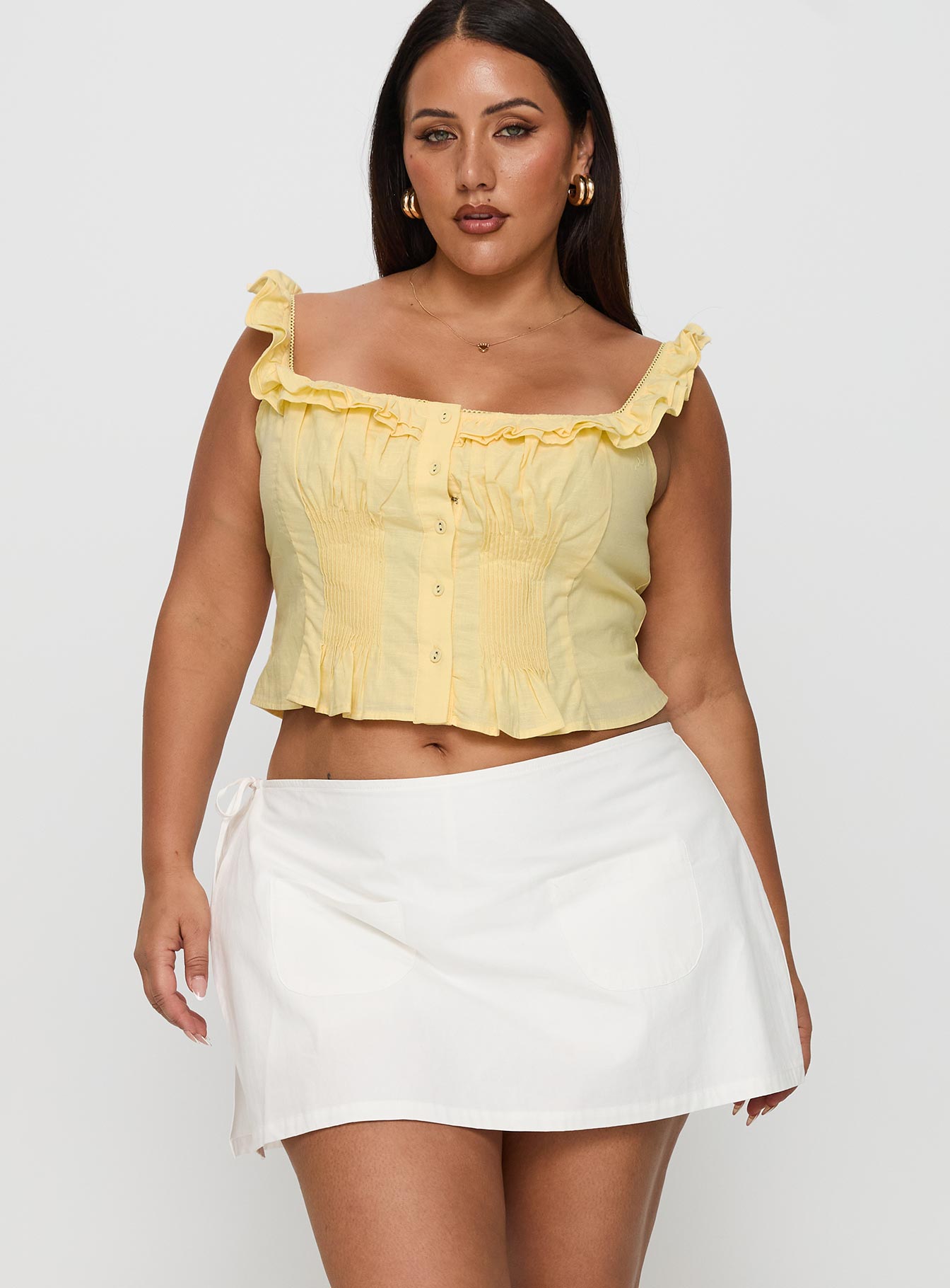 Gigi Wrap Skort White Curve