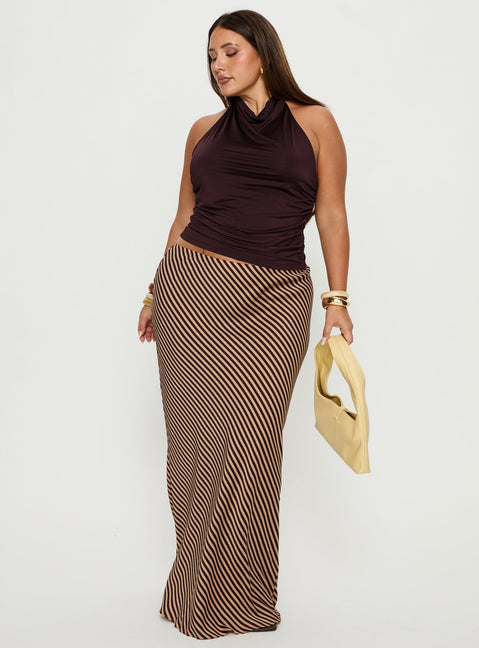 Eliena Maxi Skirt Multi Curve