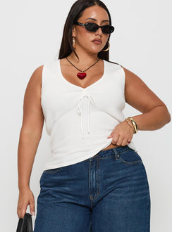 Drawn Me In Top White Curve