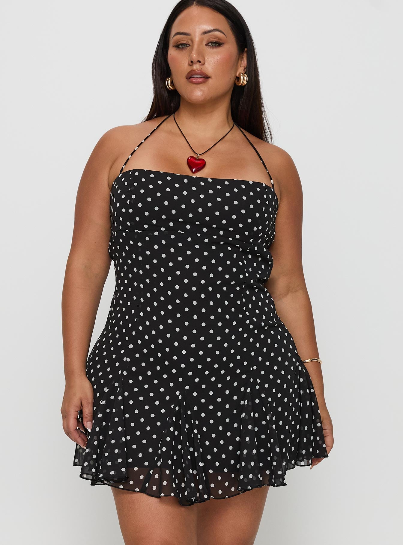 Delamere Mini Dress Black / White Curve