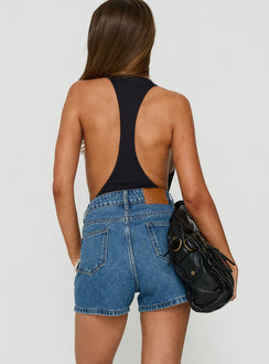 Tropicana Denim Shorts Mid Wash Tall