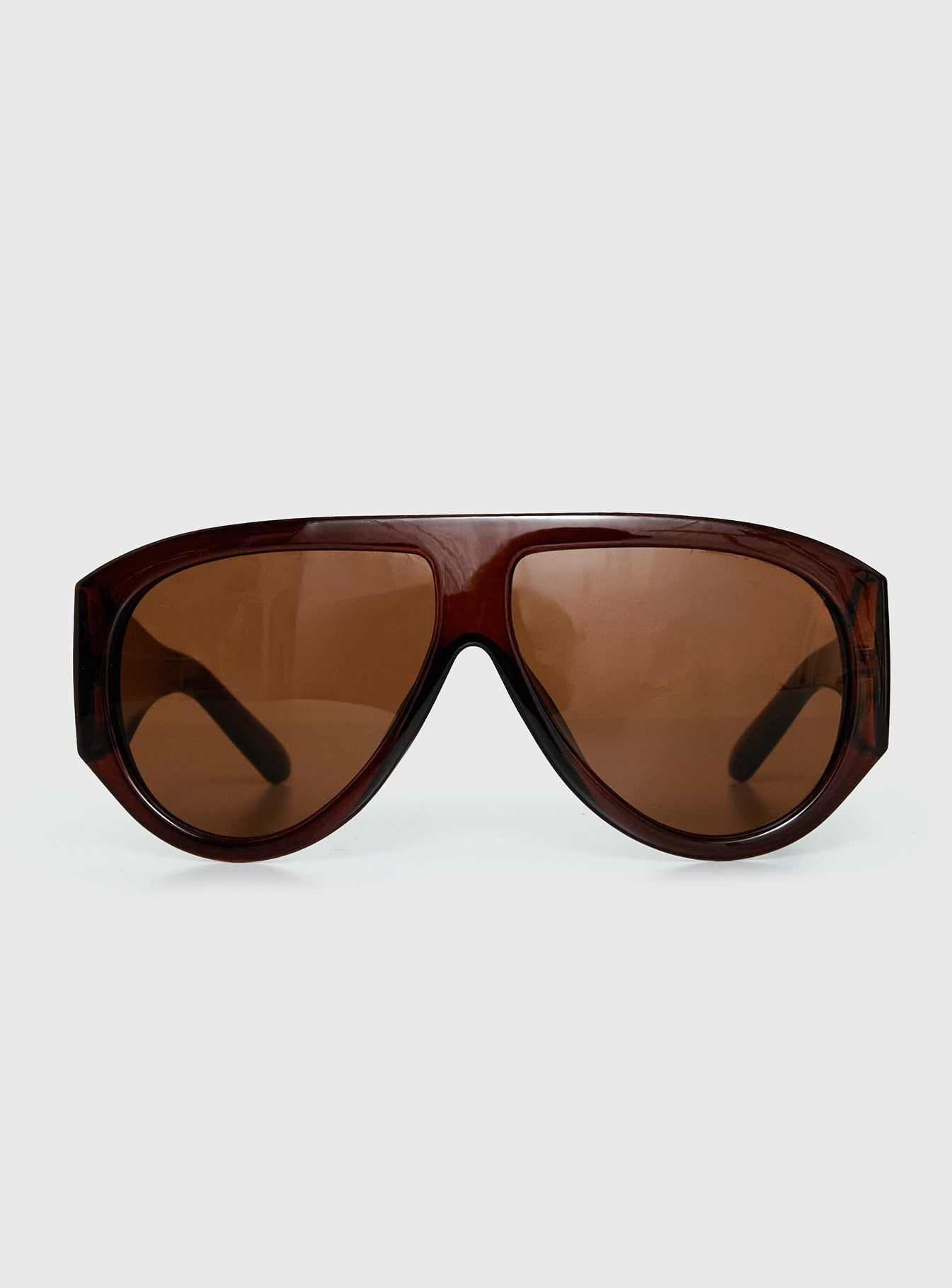 Nobody But You Oversized Sunglasses Brown