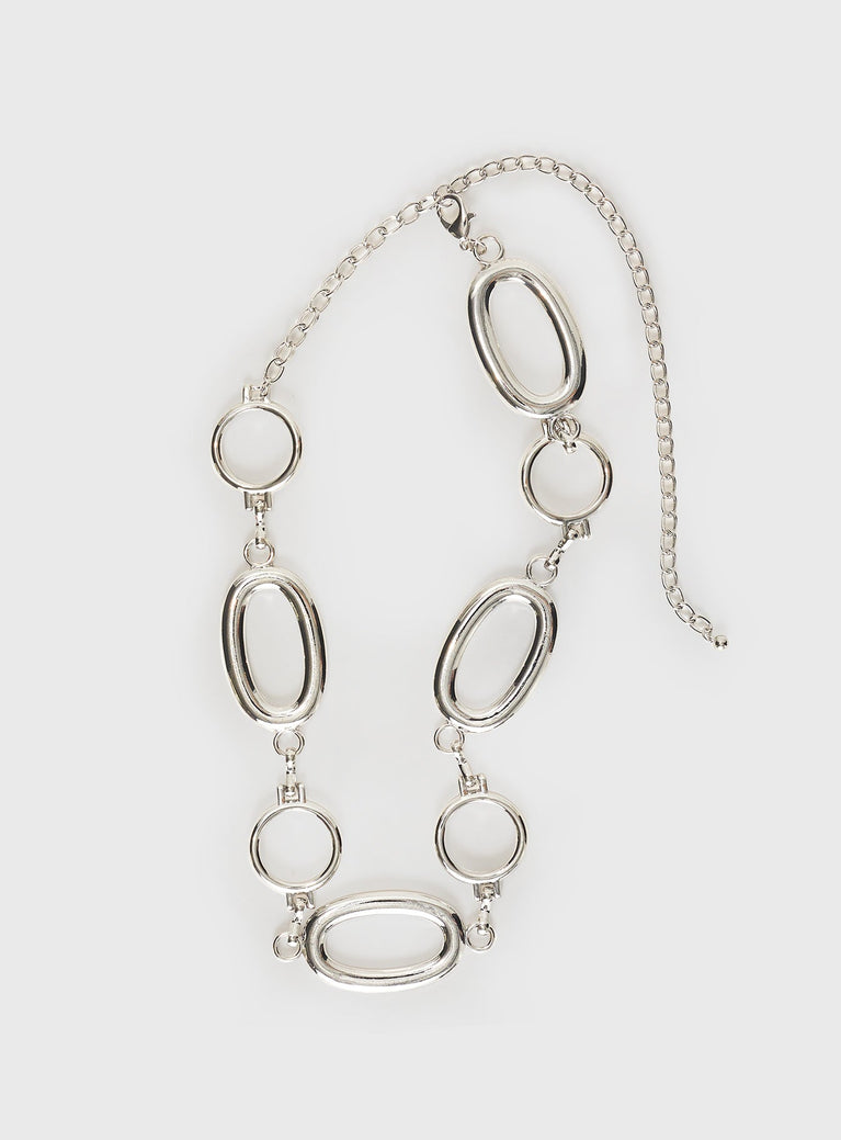 Chain belt Silver-toned, chain design, lobster clasp fastening