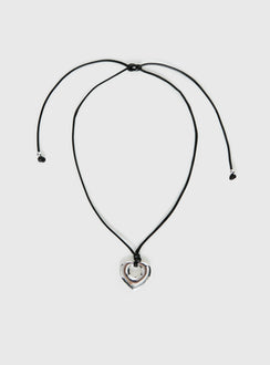 Evalena Pendant Necklace Silver