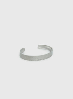 Bridgeta Stainless Steel Cuff Bracelet Silver