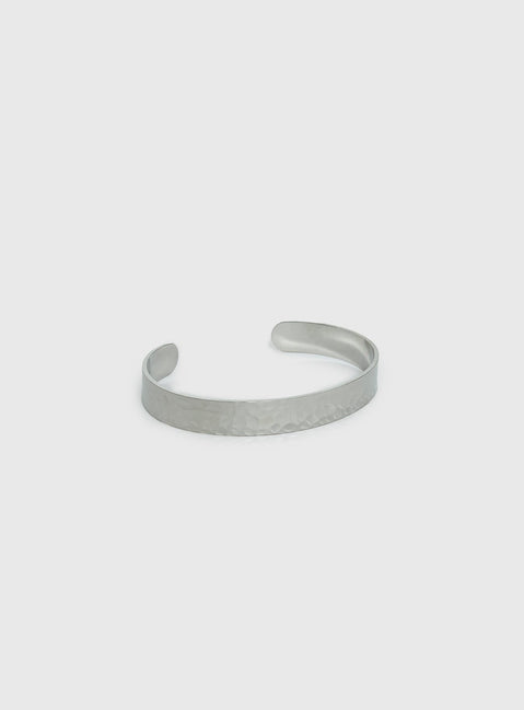Bridgeta Stainless Steel Cuff Bracelet Silver