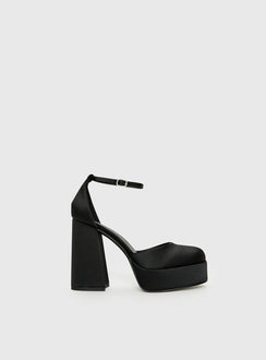 Vogel Platform Heels Black