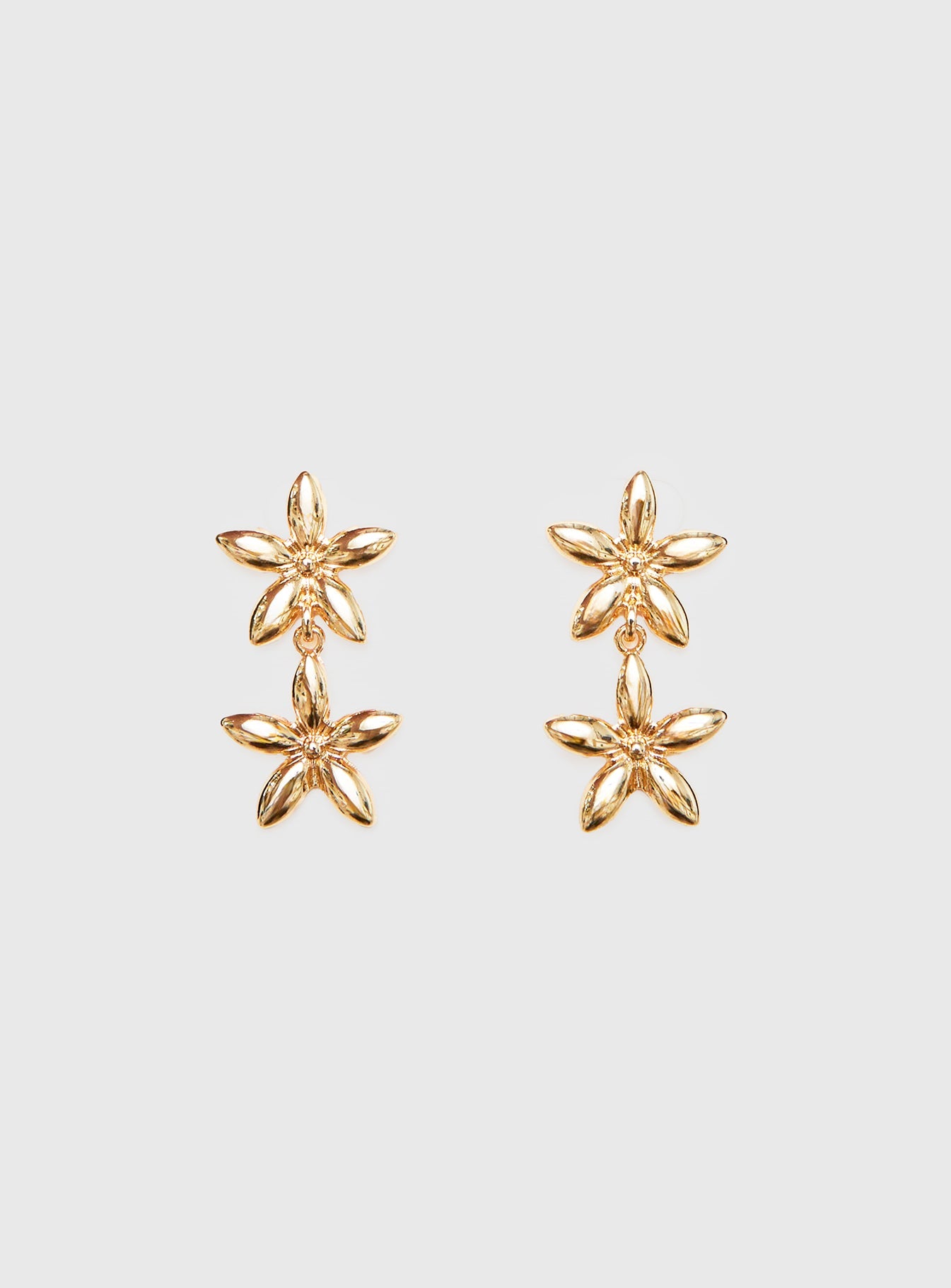 Torquil Double Stack Earrings Gold